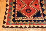 Corner of Vintage Persian Gabbeh Diamond Rug Corner of Vintage Persian Gabbeh Diamond Rug 73900 by Nazmiyal Rugs
