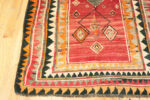 Corner of Vintage Persian Gabbeh Geometric Rug 73899 by Nazmiyal Rugs