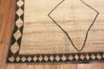 Corner of Vintage Persian Gabbeh Ivory Rug 73898 by Nazmiyal Rugs