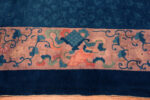 Feature of Antique Chinese Blue Nichols Rug Feature of Antique Chinese Blue Nichols Rug 73922 by Nazmiyal Rugs