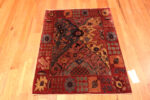 Floor View of Antique Agra India Rug 73896 by Nazmiyal Rugs