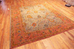 Floor View of Antique Turksih Oushak Rug Floor View of Antique Turksih Oushak Rug 73895 by Nazmiyal Rugs