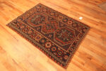 Floor View of Small Antique Caucasian Soumak Rug Floor View of Small Antique Caucasian Soumak Rug 73926 by Nazmiyal Rugs