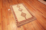 Floor View of Small Vintage Persian Neutral Tone Gabbeh Rug Floor View of Small Vintage Persian Neutral Tone Gabbeh Rug 73905 by Nazmiyal Rugs