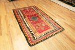 Floor View of Vintage Persian Gabbeh Geometric Rug 73899 by Nazmiyal Rugs