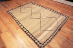 Floor of Vintage Persian Gabbeh Ivory Rug 73898 by Nazmiyal Rugs