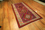 Floor View of Vintage Persian Qashqai Kilim Rug 73897 by Nazmiyal Rugs