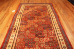 Front of Antique Central Asian Red Khotan Rug 73927 by Nazmiyal Rugs