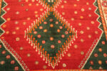 Green Diamond Feature Vintage Persian Gabbeh Green Diamond Rug Green Diamond Feature Vintage Persian Gabbeh Green Diamond Rug 73904 by Nazmiyal Rugs
