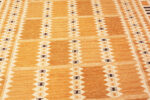 Middle of Contemporary Gold Astonishing Scandinavian Inspired Rug 73884 by Nazmiyal Rugs