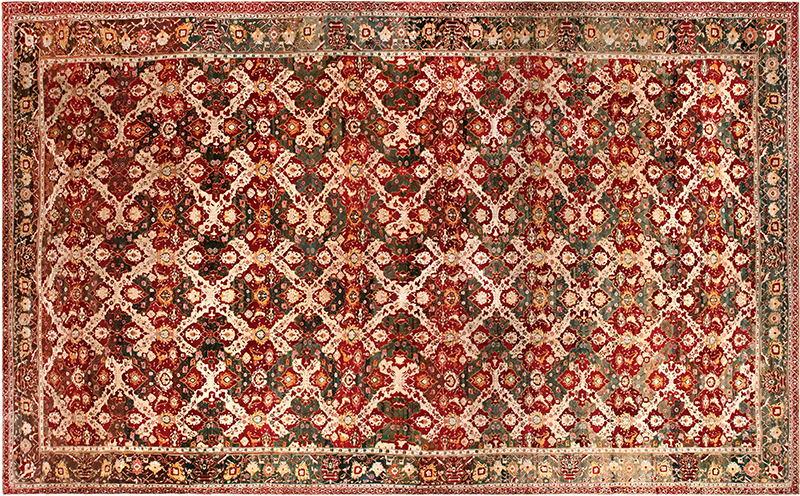 Antique Indian Agra Rug, c. 1880, 18 ft 2 in x 30 ft 10 in — Nazmiyal #72240