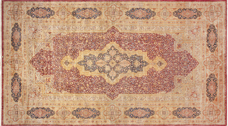 Oversized Vintage Persian Kerman Rug 73240
