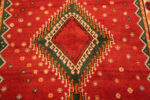 Red Diamond Feature from Feature Vintage Persian Gabbeh Green Diamond Rug Red Diamond Feature from Feature Vintage Persian Gabbeh Green Diamond Rug 73904 by Nazmiyal Rugs