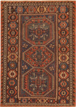 Small Antique Caucasian Soumak Rug Small Antique Caucasian Soumak Rug 73926 by Nazmiyal Rugs