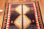 Top of Small Vintage Persian Bold Geometric Gabbeh Rug 73906 by Nazmiyal Rugs