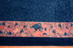 Trim of Antique Chinese Blue Nichols Rug Trim of Antique Chinese Blue Nichols Rug 73922 by Nazmiyal Rugs