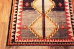 Trim of Small Vintage Persian Bold Geometric Gabbeh Rug 73906 by Nazmiyal Rugs