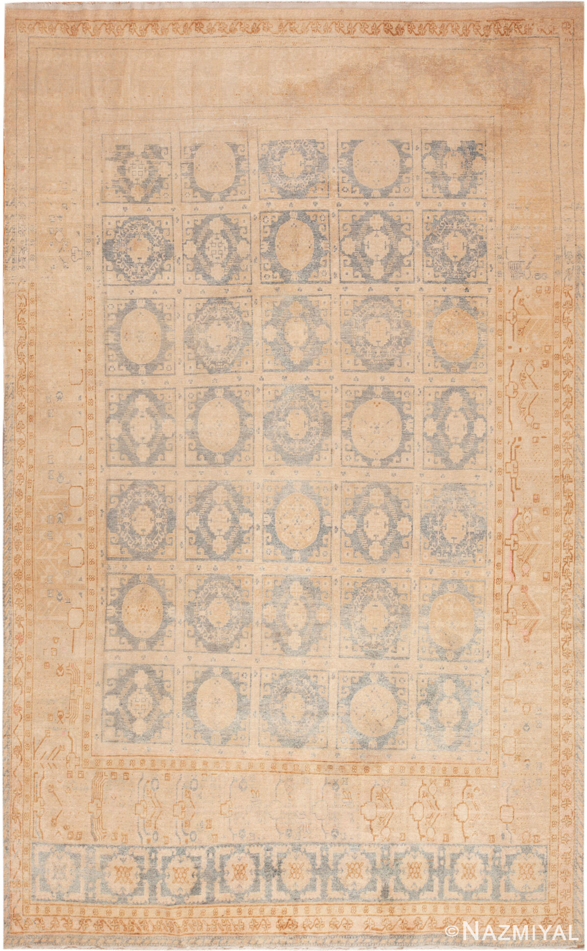 Antique East Turkestan Khotan Rug 73690 by Nazmiyal Rugs