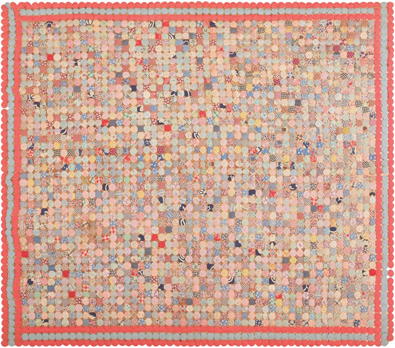 Antique American Yo Yo Quilt 2312