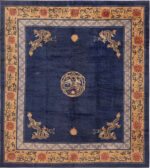 Antique Chinese Peking Wool Rug Antique Chinese Peking Wool Rug 73931 by Nazmiyal Rugs