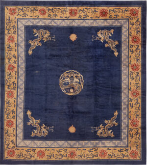 Antique Chinese Peking Wool Rug 73931 by Nazmiyal Rugs