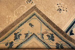 Back of Antique Chinese Ningxia Rug Back of Antique Chinese Ningxia Rug 73932 by Nazmiyal Rugs