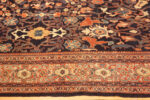 Border of Antique Persian Mahal Rug Border of Antique Persian Mahal Rug 73928 by Nazmiyal Rugs