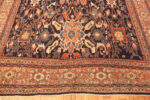 Bottom Border of Antique Persian Mahal Rug Bottom Border of Antique Persian Mahal Rug 73928 by Nazmiyal Rugs