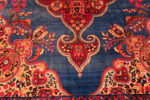 Bottom Medallion Detail of Vintage Persian Floral Kerman Rug Bottom Medallion Details of Vintage Persian Floral Kerman Rug 73724 by Nazmiyal Rugs