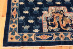 Corner of Antique Chinese Peking Dragon Rug Corner of Antique Chinese Peking Dragon Rug 73925 by Nazmiyal Rugs