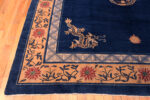 Corner of Antique Chinese Peking Wool Rug Corner of Antique Chinese Peking Wool Rug 73931 by Nazmiyal Rugs