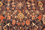 Detail of Antique Persian Mahal Rug Detail of Antique Persian Mahal Rug 73928 by Nazmiyal Rugs