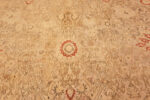 Floral Detail on Oversized Antique Persian Khorassan Rug Floral Detail on Oversized Antique Persian Khorassan Rug 74009 by Nazmiyal Rugs