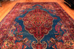 Front of Vintage Persian Floral Kerman Rug Front of Vintage Persian Floral Kerman Rug 73724 by Nazmiyal Rugs