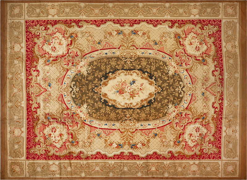 Gorgeous Oversized Antique English Axminster Carpet 73749