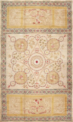 Oversized Vintage European Savonnerie Style Rug Oversized Vintage European Savonnerie Style Rug 73952 by Nazmiyal Rugs