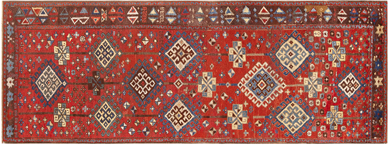 Tribal Antique Central Anatolian Runner Rug 72598