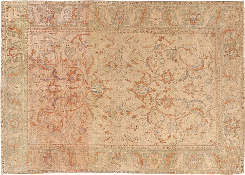 Antique 17th Century Silk Persian Polonaise Rug 40787