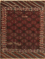 Antique Persian Chador Turkeman Rug 73996 by Nazmiyal Rugs