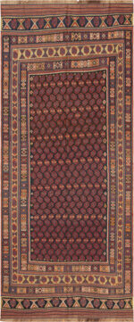 Antique Persian Kurdish Kilim Rug Antique Persian Kurdish Kilim Rug 73982 by Nazmiyal Rugs