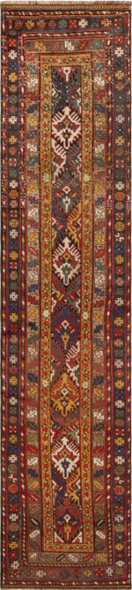 Antique Persian Kurdish Runner Rug Antique Persian Kurdish Runner Rug 74023 by Nazmiyal Rugs