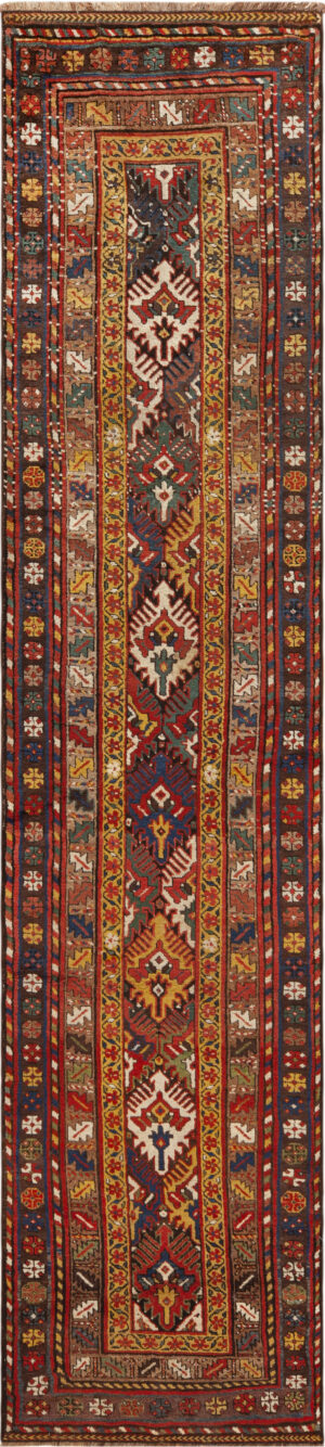 Antique Persian Kurdish Runner Rug 74023 by Nazmiyal Rugs