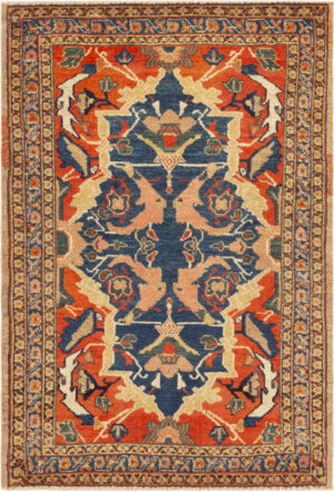 Antique Persian Senneh Rug 73974 by Nazmiyal Rugs