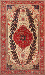 Oversized Antique Persian Serapi Rug 74011 by Nazmiyal Rugs