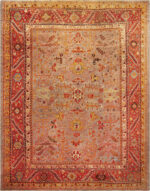 Antique Turkish Oushak Rug Antique Turkish Oushak Rug 74008 by Nazmiyal Rugs