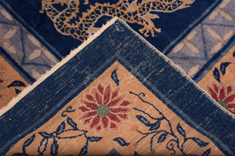 Back of Antique Chinese Peking Wool Rug 73931 by Nazmiyal Rugs for Blog