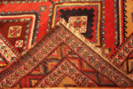 Back of Antique Persian Qashqai Tribal Rug Back of Antique Persian Qashqai Tribal Rug 74020 by Nazmiyal
