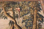 Bird on Tree in Vintage French Verdure Tapestry with Exotic Birds and Scenic Woodland Setting 73755 by Nazmiyal Rugs