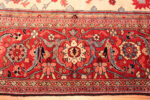 Border Detail on Antique Persian Serapi Rug 74011 by Nazmiyal Rugs