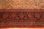 Border of Oversized Antique Persian Kashan Rug Border of Oversized Antique Persian Kashan Rug 73972 by Nazmiyal Rugs
